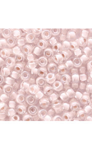 Miyuki rocailles Perlen 8/0 - Blush lined crystal 8-215